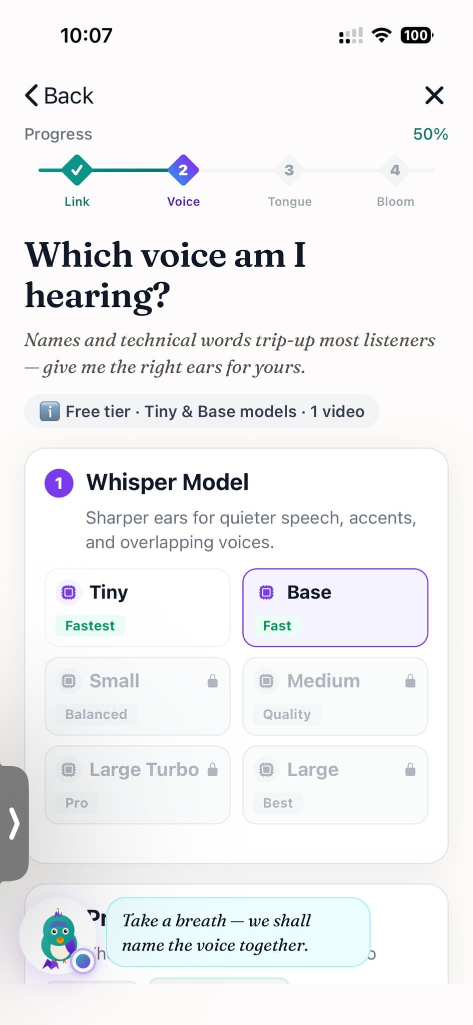 Voice step